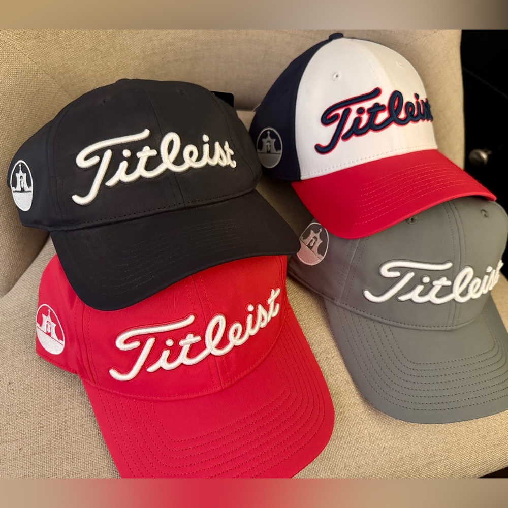 NWT Titleist Slideback Adjustable Golf Hat GRAY with Raised White logo/lettering - Picture 11 of 11